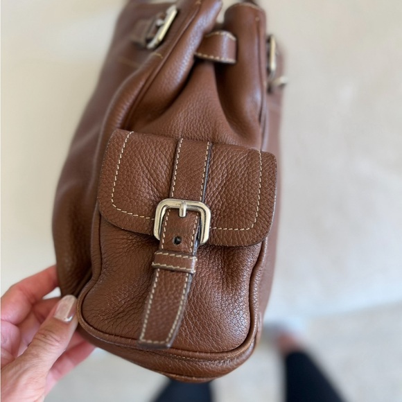 Prada Vitello Daino Side Pocket Tote / Shoulder Bag in Brown - Picture 6 of 8